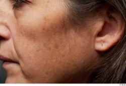 Face Cheek Ear Hair Skin Woman Slim Wrinkles Studio photo references